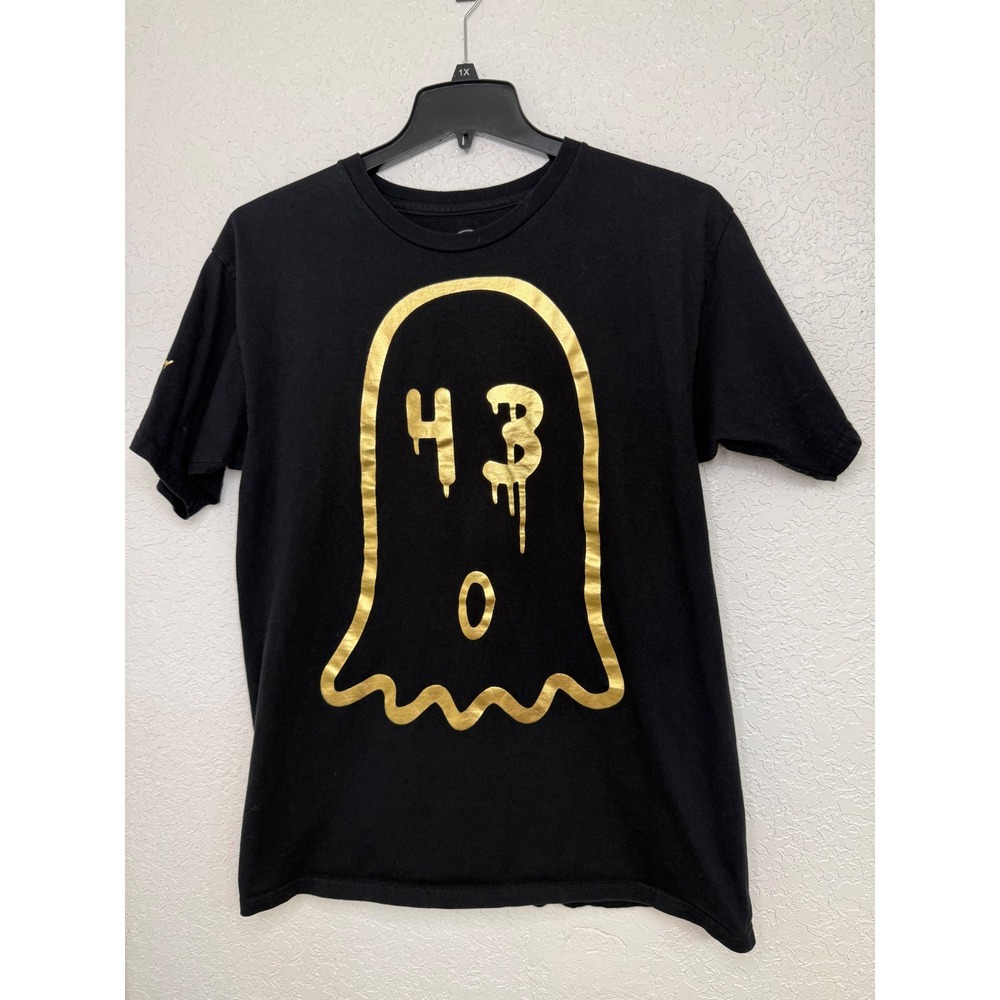 Hoonigan x Trouble Andrew 43 Ghost T-Shirt Mens Large Black Gold GucciGhost Tee